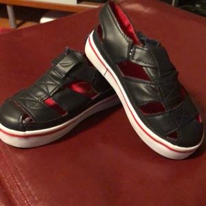 Navy blue boys sandals